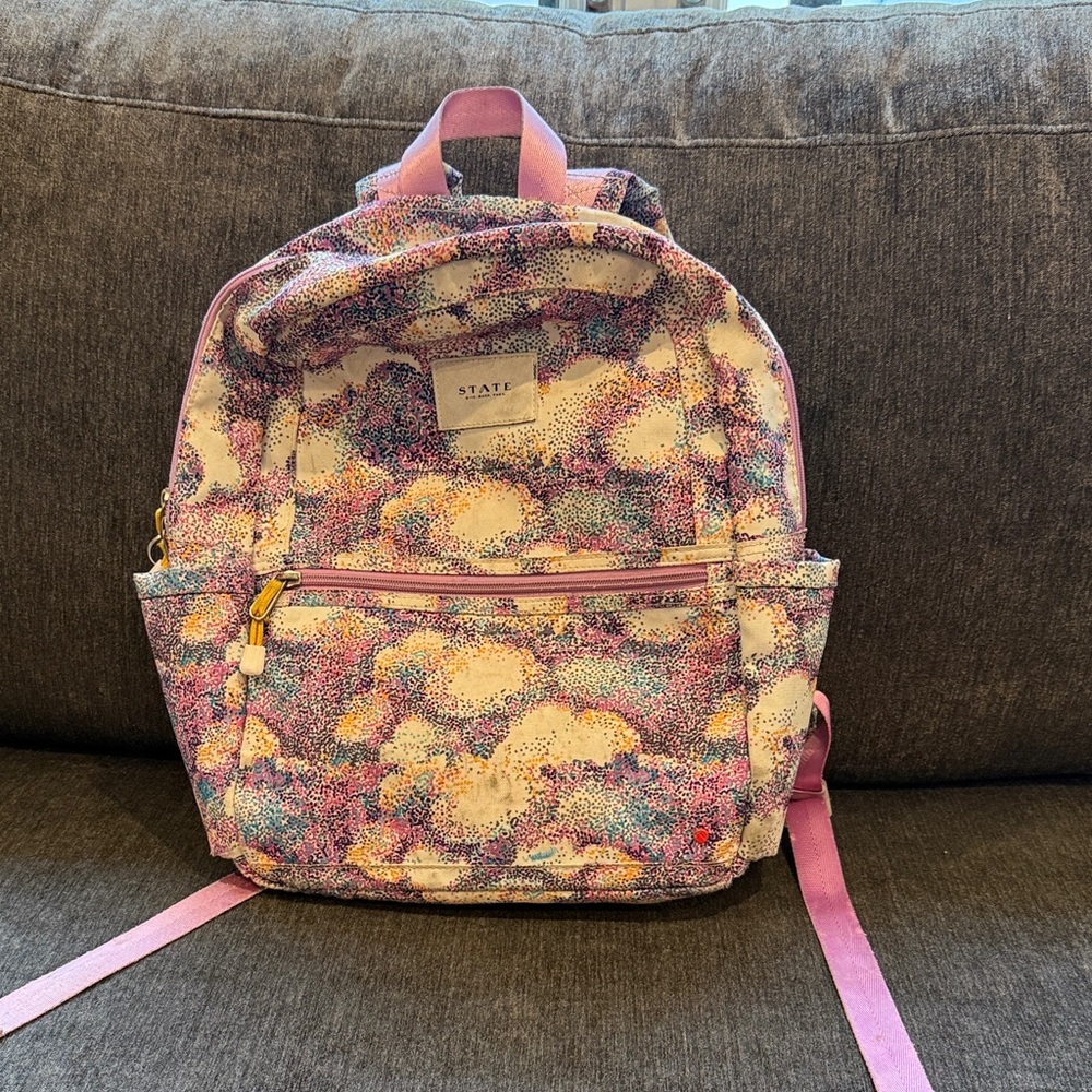 STATE Kids Speckled Pink and Purple Backpack